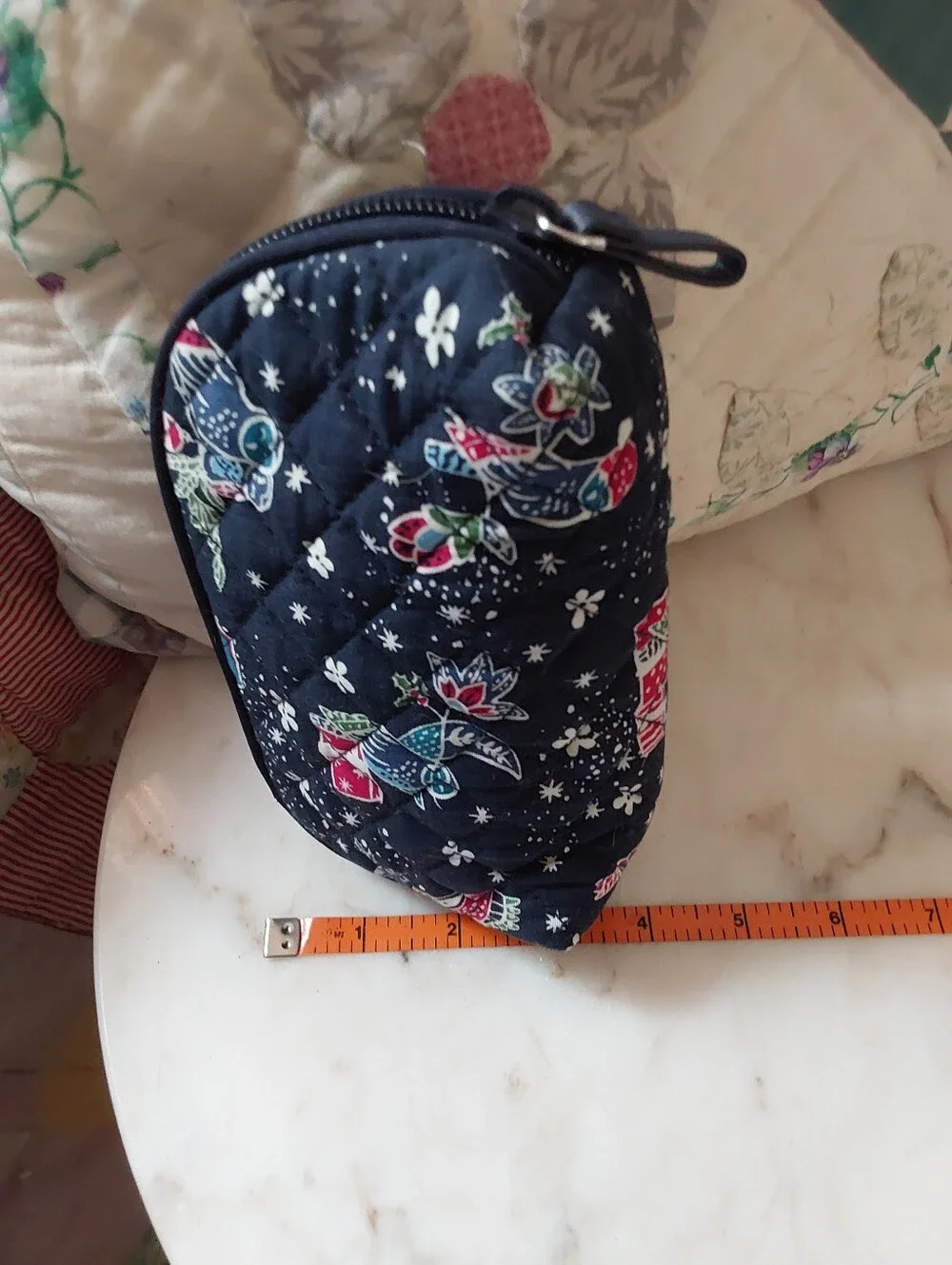 Vintage Vera Bradley Halloween Owls Bag, 2018 Quilted Cotton Cosmetics Case